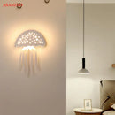 GobekUsa LED Jellyfish Wall Sconce Light for Modern Indoor Living Room Bedroom Stair Lamp