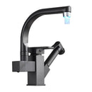 GobekUsa LED Kitchen Faucet Mixer with Swivel Spouts and Pull-Out Spray