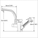 GobekUsa LED Kitchen Faucet Mixer with Swivel Spouts and Pull-Out Spray