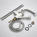 GobekUsa LED Kitchen Faucet Pull Out Sprayer Deck Mounted Hot Cold Water Tap