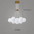 GobekUsa LED Lunar Ball Chandeliers for Living Bedroom Home Decor Lighting