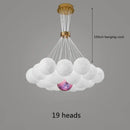 GobekUsa LED Lunar Ball Chandeliers for Living Bedroom Home Decor Lighting