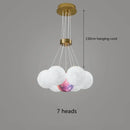 GobekUsa LED Lunar Ball Chandeliers for Living Bedroom Home Decor Lighting