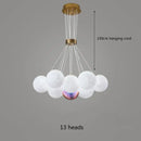 GobekUsa LED Lunar Ball Chandeliers for Living Bedroom Home Decor Lighting