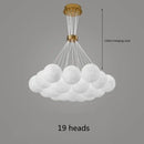 GobekUsa LED Lunar Ball Chandeliers for Living Bedroom Home Decor Lighting