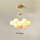 GobekUsa LED Lunar Ball Chandeliers for Living Bedroom Home Decor Lighting