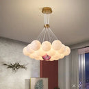 GobekUsa LED Lunar Ball Chandeliers for Living Bedroom Home Decor Lighting