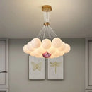GobekUsa LED Lunar Ball Chandeliers for Living Bedroom Home Decor Lighting