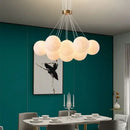 GobekUsa LED Lunar Ball Chandeliers for Living Bedroom Home Decor Lighting