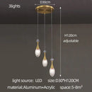 GobekUsa LED Luxury Chandelier for Living Room Hall Dining Kitchen - Modern Double Staircase Lighting