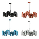 GobekUsa LED Macaron Pendant Chandelier - Modern U Shape Hanging Lamp