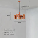 GobekUsa LED Macaron Pendant Chandelier - Modern U Shape Hanging Lamp
