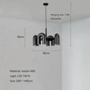 GobekUsa LED Macaron Pendant Chandelier - Modern U Shape Hanging Lamp