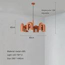 GobekUsa LED Macaron Pendant Chandelier - Modern U Shape Hanging Lamp