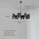 GobekUsa LED Macaron Pendant Chandelier - Modern U Shape Hanging Lamp
