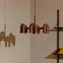 GobekUsa LED Macaron Pendant Chandelier - Modern U Shape Hanging Lamp