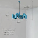 GobekUsa LED Macaron Pendant Chandelier - Modern U Shape Hanging Lamp