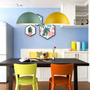 GobekUsa LED Macaron Pendant Lamp: Modern, Colourful, Perfect for Home, Study, Bedroom, Restaurant