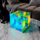 GobekUsa LED Magic Cube Acrylic Table Lamp - Colorful Small Desk Light