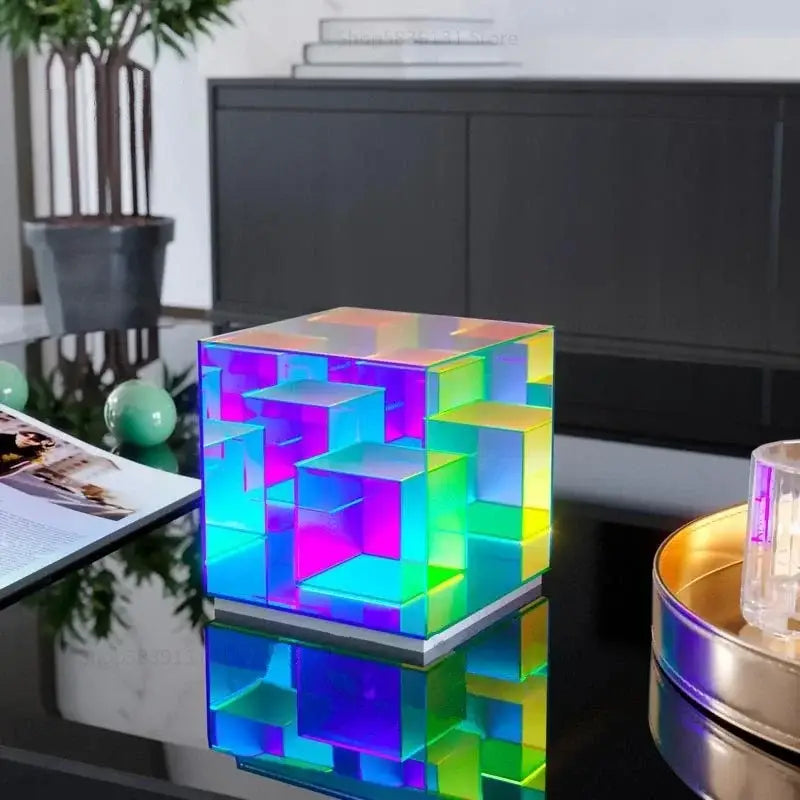 GobekUsa LED Magic Cube Desk Lamp - Modern, Creative, Personalized Night Light, photo 4 of 7