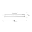 Minimalist white & black magnetic desk lamp bedroom reading light by Decorbites
