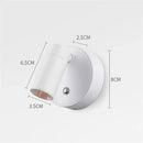 Modern white led magnetic wall light bedroom touch dimmable lamp by Decorbites