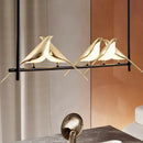GobekUsa LED Magpie Bird Pendant Light Chandelier - Modern Decor for Living & Dining Room