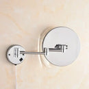 GobekUsa LED Makeup Mirror 8" Round Wall Mounted Magnifying Bathroom Mirror