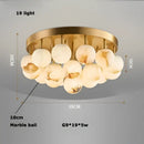 GobekUsa LED Marble Balls Chandelier for Dinning Room