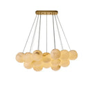 GobekUsa LED Marble Balls Chandelier for Dinning Room