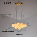 GobekUsa LED Marble Balls Chandelier for Dinning Room