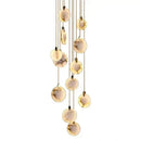 GobekUsa LED Marble Ceiling Pendant Lamp, Modern Interior Lighting for Living Room