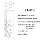 GobekUsa LED Marble Ceiling Pendant Lamp, Modern Interior Lighting for Living Room