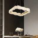 GobekUsa LED Marble Chandelier: Modern Lighting for Living Room, Bedroom, or Restaurant.