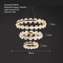 GobekUsa LED Marble Chandelier: Modern Lighting for Living Room, Bedroom, or Restaurant.