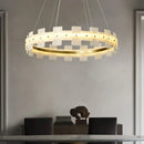 GobekUsa LED Marble Chandelier: Modern Lighting for Living Room, Bedroom, or Restaurant.