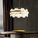 GobekUsa LED Marble Chandelier: Modern Lighting for Living Room, Bedroom, or Restaurant.