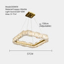 GobekUsa LED Marble Chandelier: Modern Lighting for Living Room, Bedroom, or Restaurant.