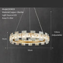 GobekUsa LED Marble Chandelier: Modern Lighting for Living Room, Bedroom, or Restaurant.
