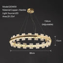 GobekUsa LED Marble Chandelier: Modern Lighting for Living Room, Bedroom, or Restaurant.