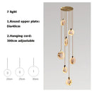 GobekUsa LED Marble Gold Chandelier for Living Room, 2025 Trend Lustre Lighting