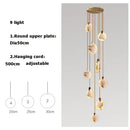 GobekUsa LED Marble Gold Chandelier for Living Room, 2025 Trend Lustre Lighting