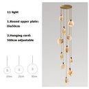 GobekUsa LED Marble Gold Chandelier for Living Room, 2025 Trend Lustre Lighting