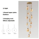 GobekUsa LED Marble Gold Chandelier for Living Room, 2025 Trend Lustre Lighting