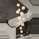 GobekUsa LED Marble Gold Chandelier for Living Room, 2025 Trend Lustre Lighting
