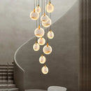 GobekUsa LED Marble Gold Chandelier for Living Room, 2025 Trend Lustre Lighting