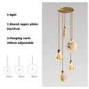 GobekUsa LED Marble Gold Chandelier for Living Room, 2025 Trend Lustre Lighting