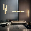 GobekUsa LED Marble Hanging Lamps - White Alabaster