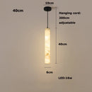 GobekUsa LED Marble Hanging Lamps - White Alabaster