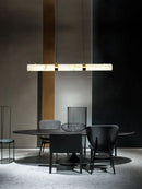 GobekUsa LED Marble Hanging Lamps - White Alabaster